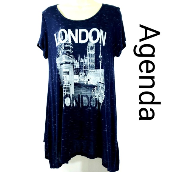 Agenda Tops - Agenda Ladies London Graphic Design Tunic